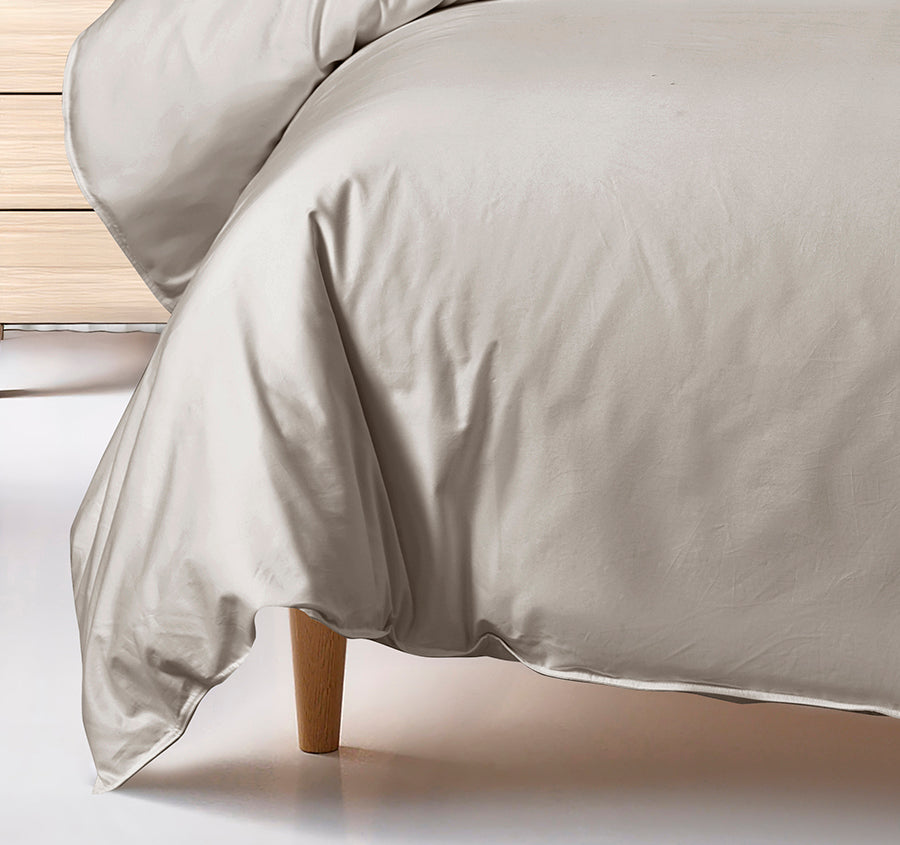 Bamboo Eco 400THC Cotton Quilt Cover Set Range Stone