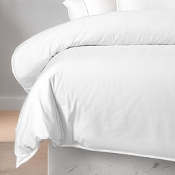 Bamboo Eco 400THC Cotton Quilt Cover Set Range White