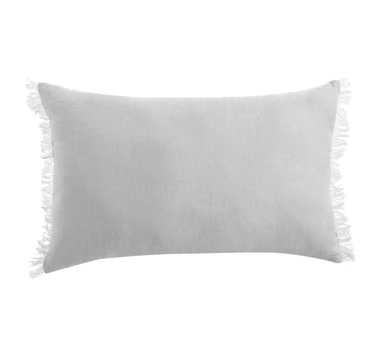Stonewashed French Linen 35x55cm Cushion Dove Grey