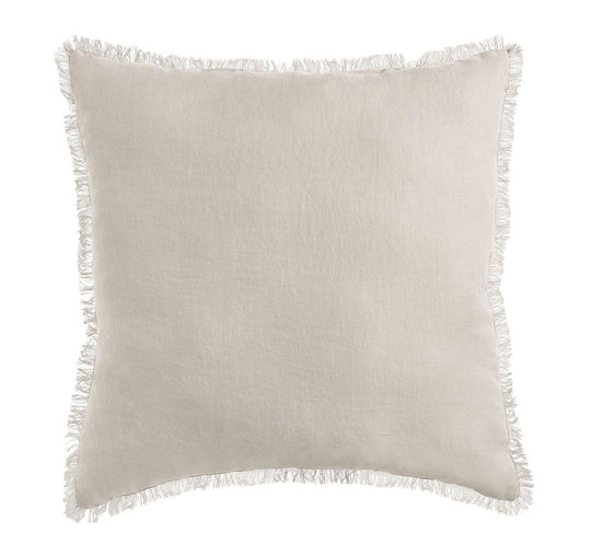 Stonewashed French Linen 55x55cm Cushion Natural