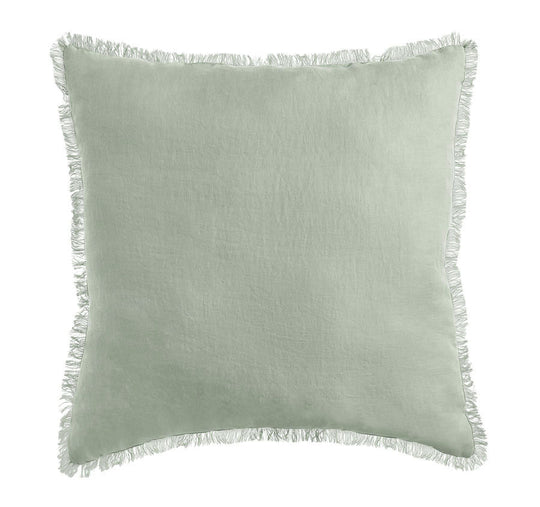 Stonewashed French Linen 55x55cm Cushion Sage