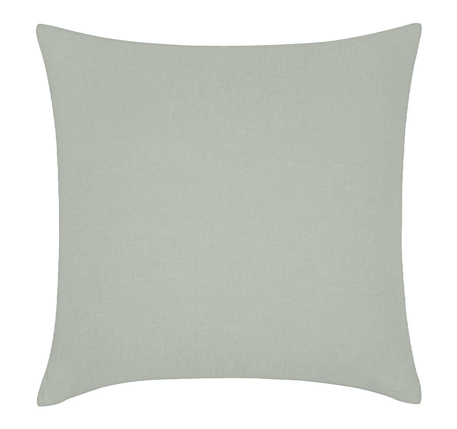 Stonewashed French Linen European Pillowcase Sage