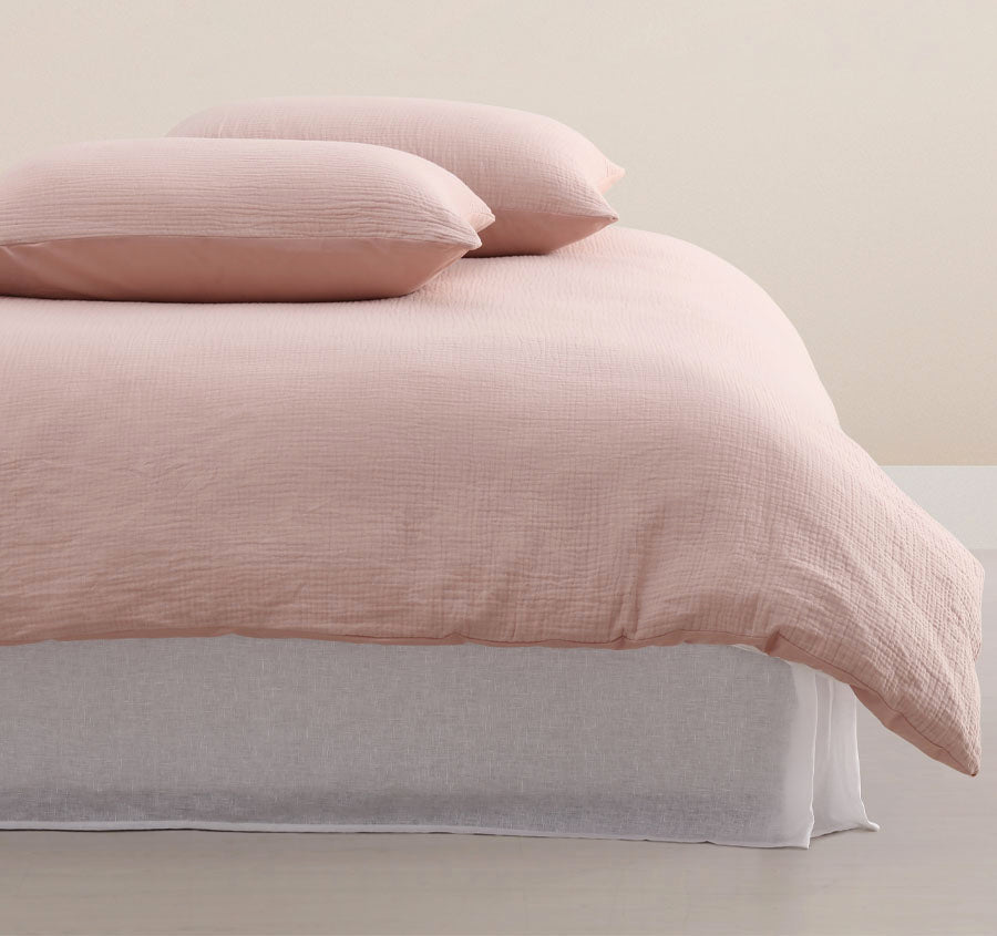 Stonewashed French Linen Valance Range White