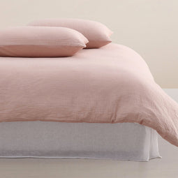 Stonewashed French Linen Valance Range White