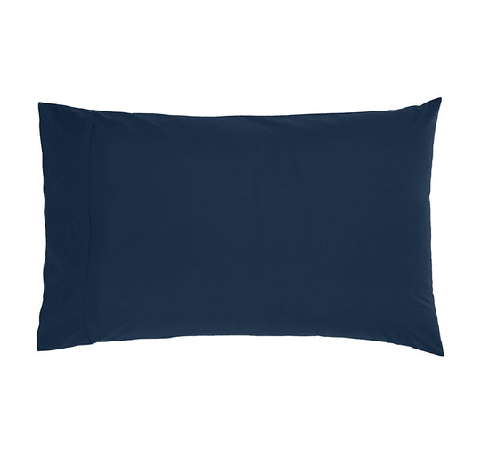 Drift Stonewashed Cotton Standard Pillowcase Pair Denim Navy