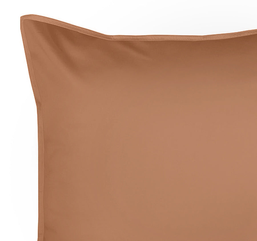 Drift Stonewashed Cotton European Pillowcase Earth Clay