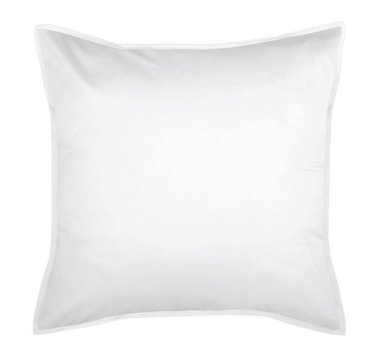 Drift Stonewashed Cotton European Pillowcase Pure White