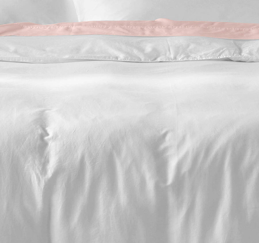 Drift Stonewashed Cotton Quilt Cover Set Range Pure White