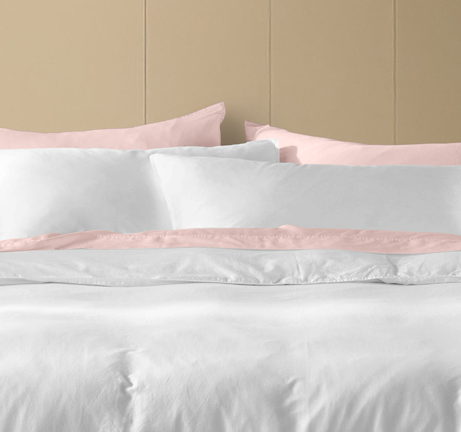 Drift Stonewashed Cotton Quilt Cover Set Range Pure White