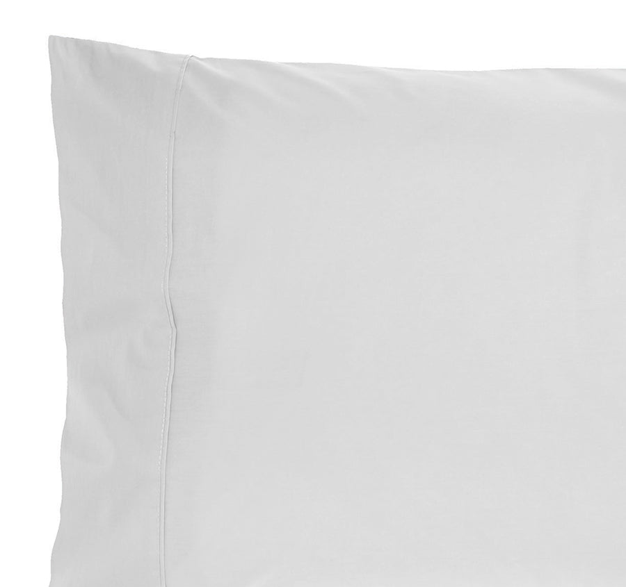 Drift Stonewashed Cotton Standard Pillowcase Pair Pure White