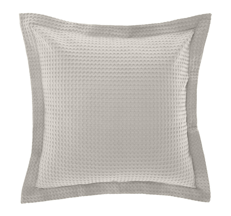 Haven Cotton Waffle European Pillowcase Driftwood Linen