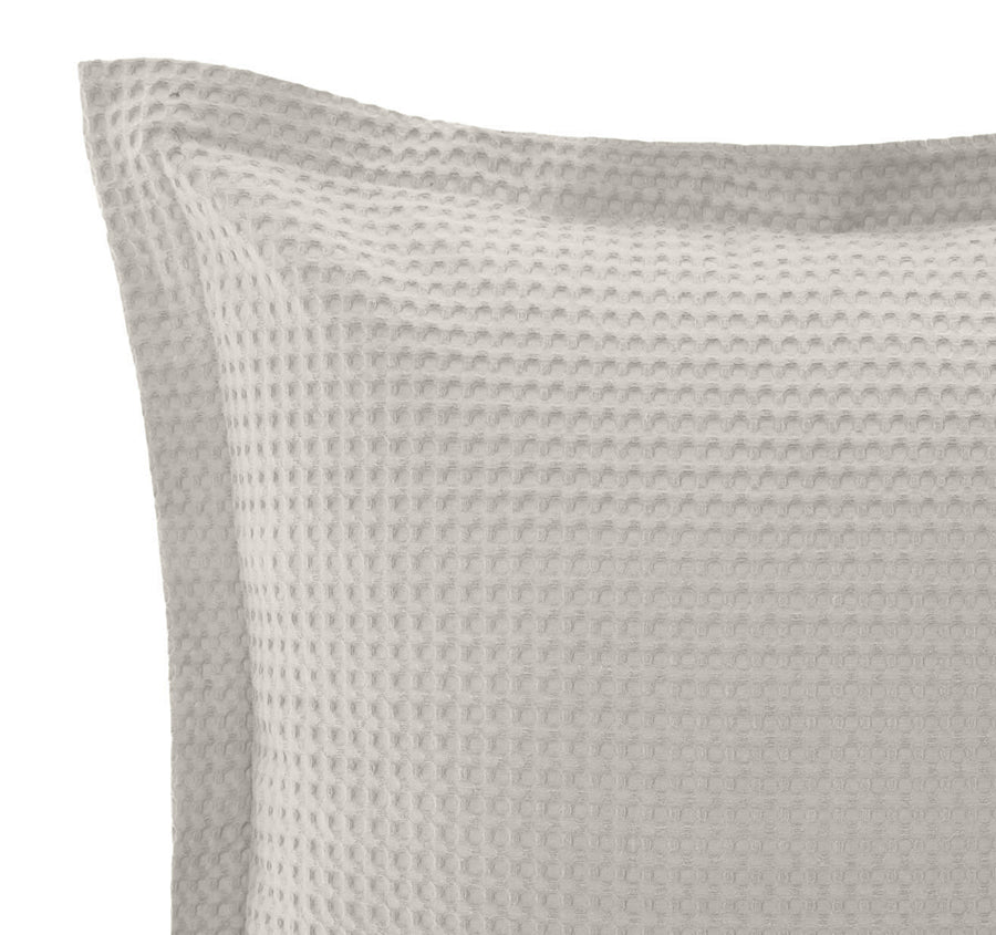 Haven Cotton Waffle European Pillowcase Driftwood Linen