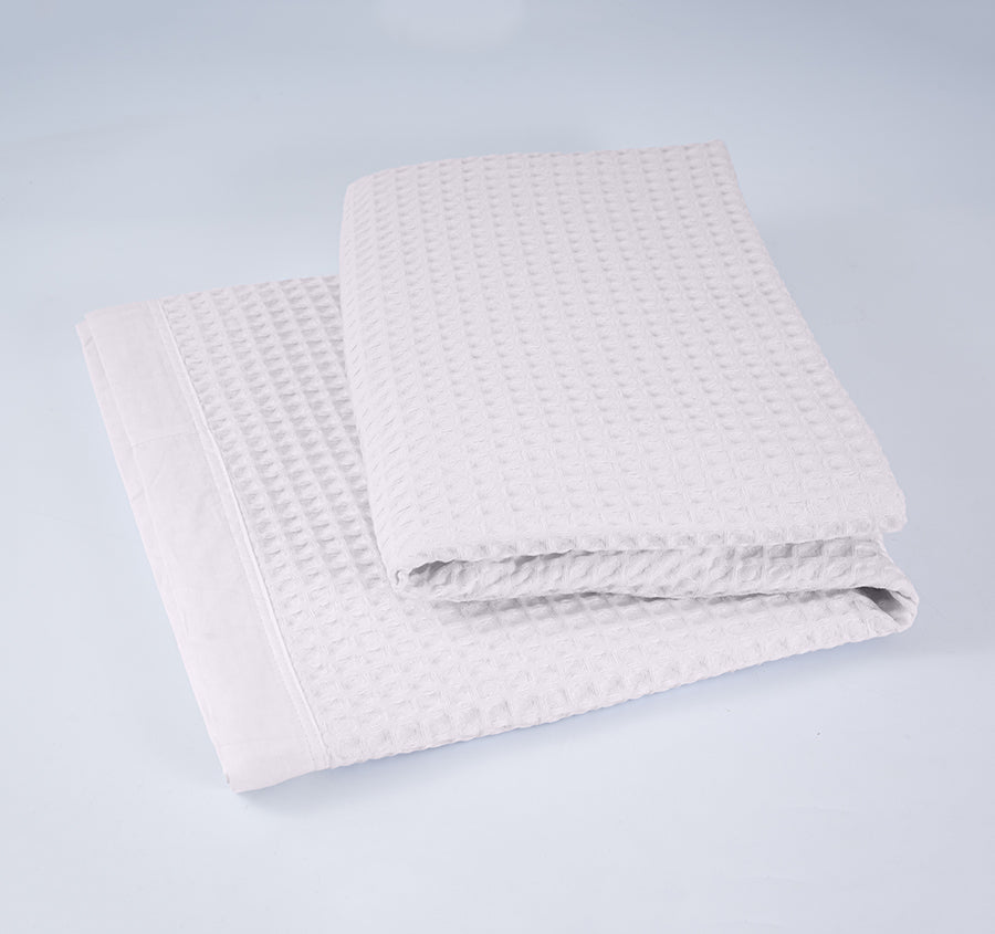 Haven Cotton Waffle Blanket Range Pure White