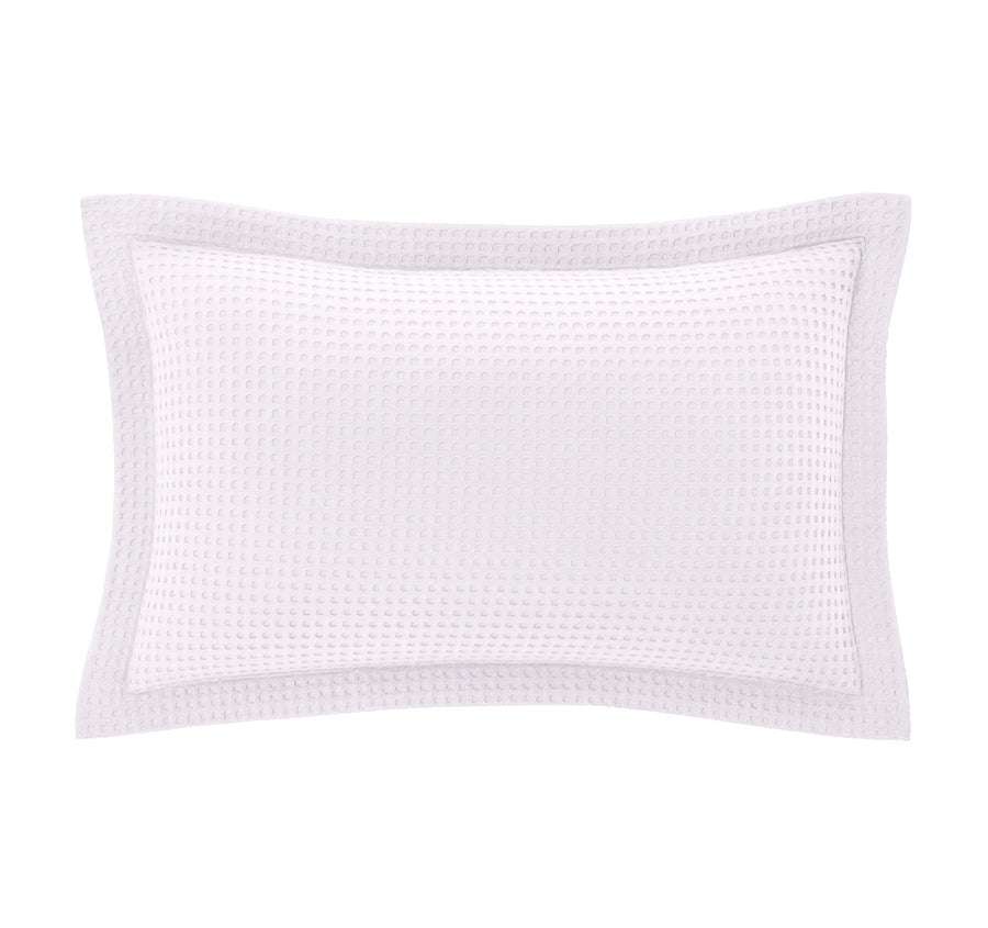 Haven Cotton Waffle Standard Pillowcase Pair Pure White