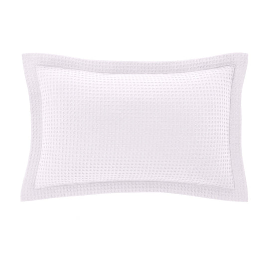 Haven Cotton Waffle Standard Pillowcase Pair Pure White
