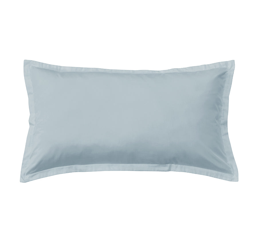 Oxford 300TC Crisp Cotton Percale Tailored King Pillowcase Breeze Blue