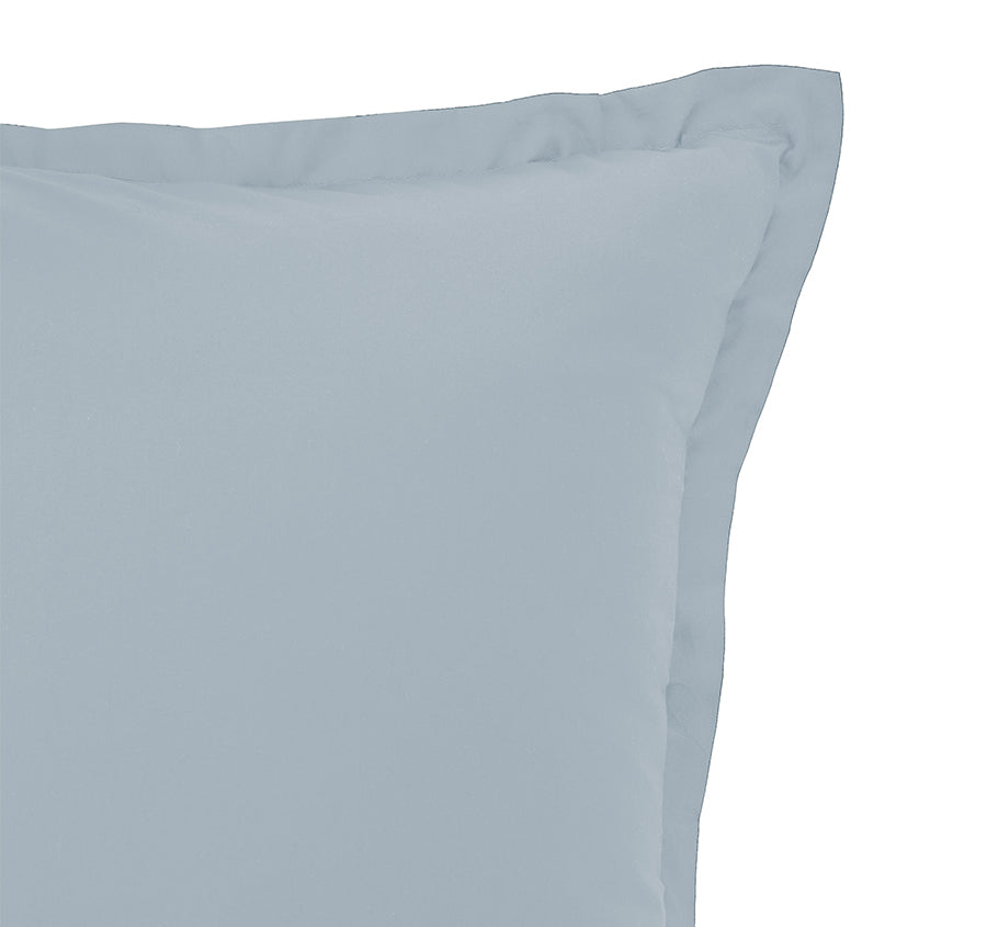 Oxford 300TC Crisp Cotton Percale Tailored King Pillowcase Breeze Blue
