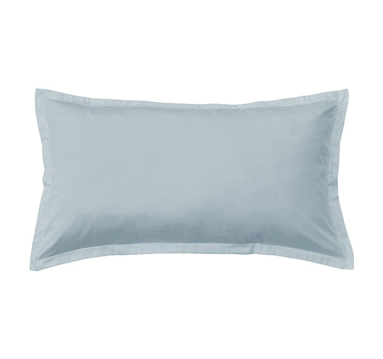 Oxford 300TC Crisp Cotton Percale Tailored King Pillowcase Breeze Blue