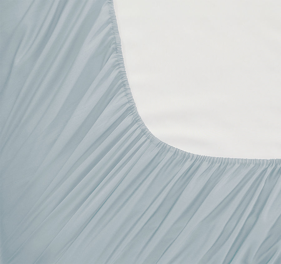 Oxford 300TC Crisp Cotton Percale Sheet Set Range Breeze Blue