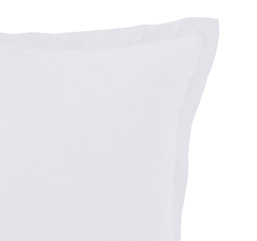 Oxford 300TC Crisp Cotton Percale Tailored King Pillowcase Pure White
