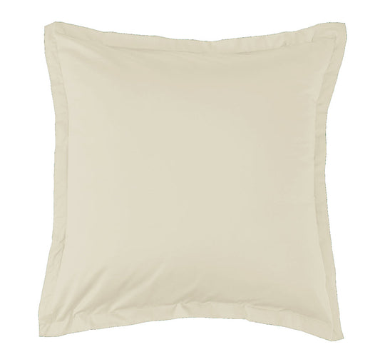 Oxford 300TC Crisp Cotton Percale Tailored European Pillowcase Sandstone