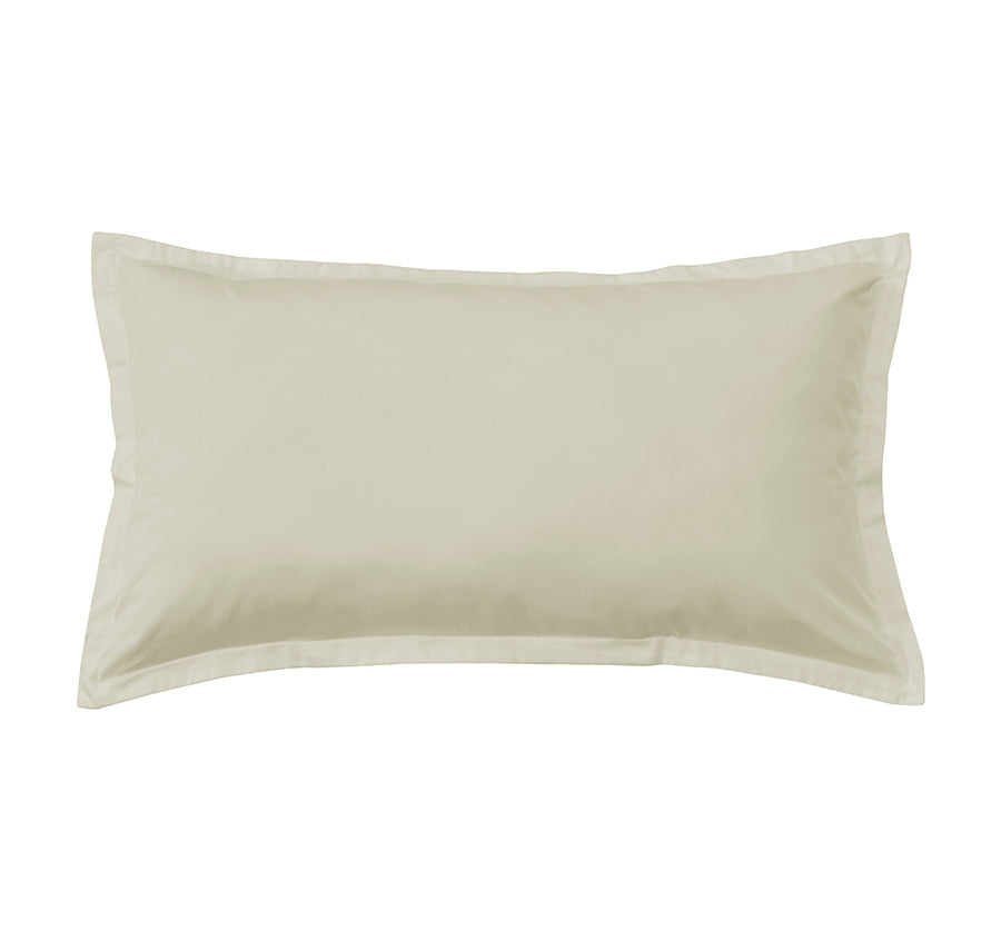 Oxford 300TC Crisp Cotton Percale Tailored King Pillowcase Sandstone