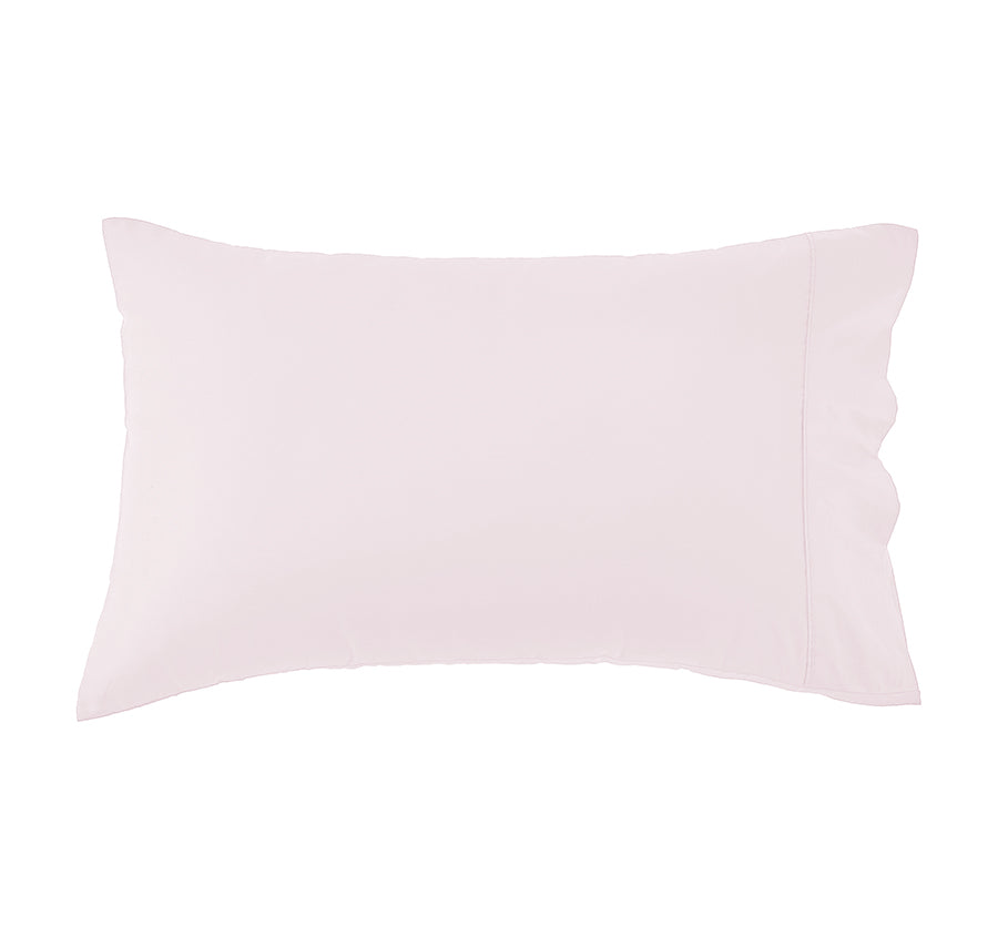 Signature 500TC Classic Egyptian Cotton Standard Pillowcase Pair Blush Pink