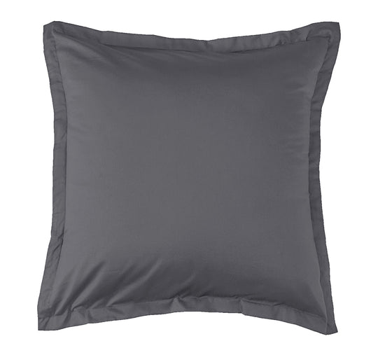 Signature 500TC Classic Egyptian Cotton Tailored European Pillowcase Charcoal Grey