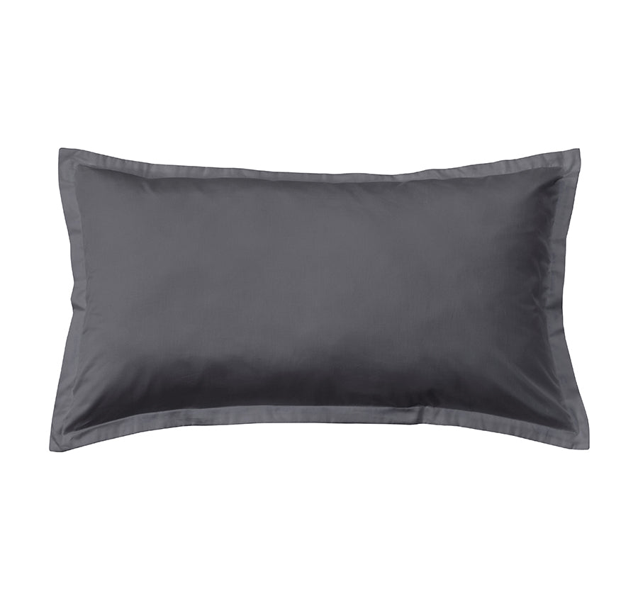 Signature 500TC Classic Egyptian Cotton Tailored King Pillowcase Charcoal Grey