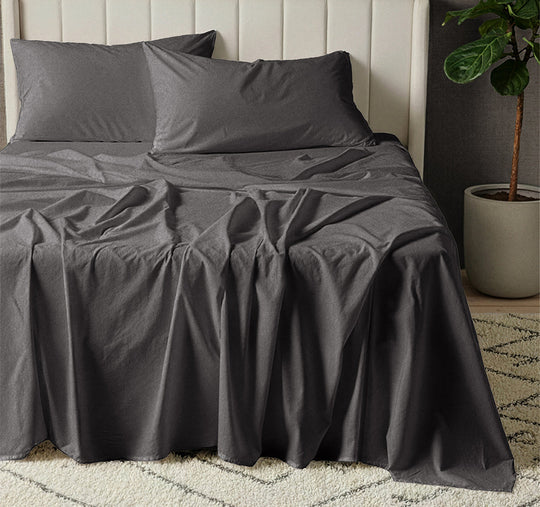 Signature 500TC Classic Egyptian Cotton Mega Sheet Set Range Charcoal Grey