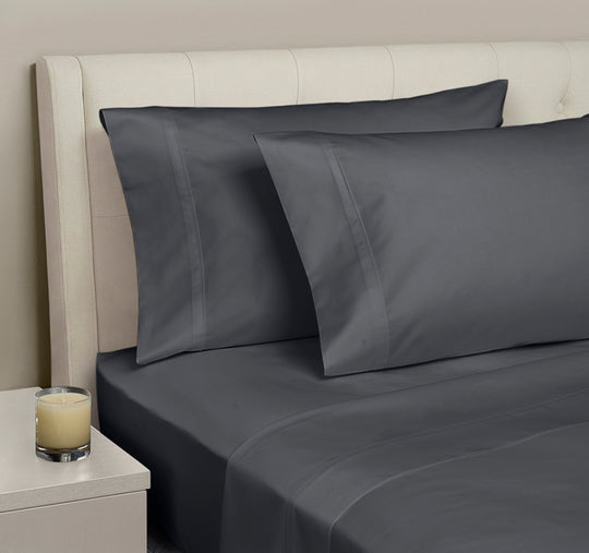 Signature 500TC Classic Egyptian Cotton Mega Sheet Set Range Charcoal Grey