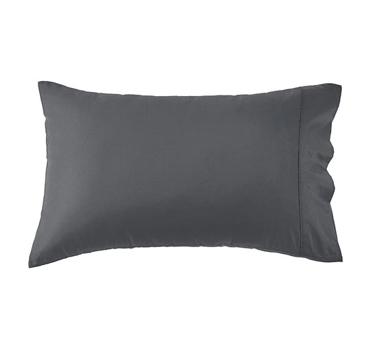 Signature 500TC Classic Egyptian Cotton Standard Pillowcase Pair Charcoal Grey