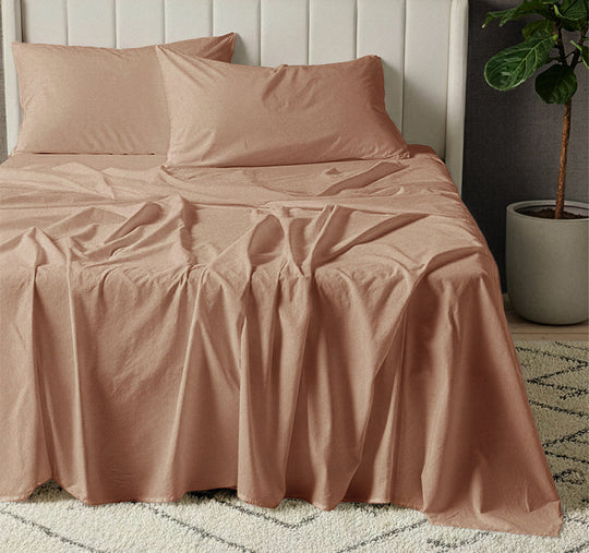 Signature 500TC Classic Egyptian Cotton Mega Sheet Set Range Earth Clay