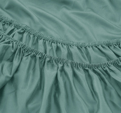 Signature 500TC Classic Egyptian Cotton Mega Fitted or Flat Sheet Range Jade Green