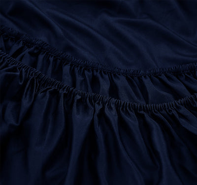 Signature 500TC Classic Egyptian Cotton Mega Fitted or Flat Sheet Range Midnight Navy