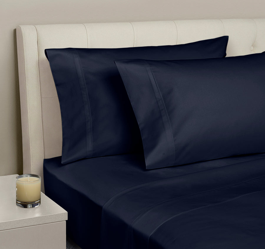Signature 500TC Classic Egyptian Cotton Mega Sheet Set Range Midnight Navy