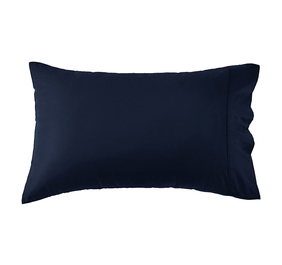 Signature 500TC Classic Egyptian Cotton Standard Pillowcase Pair Midnight Navy