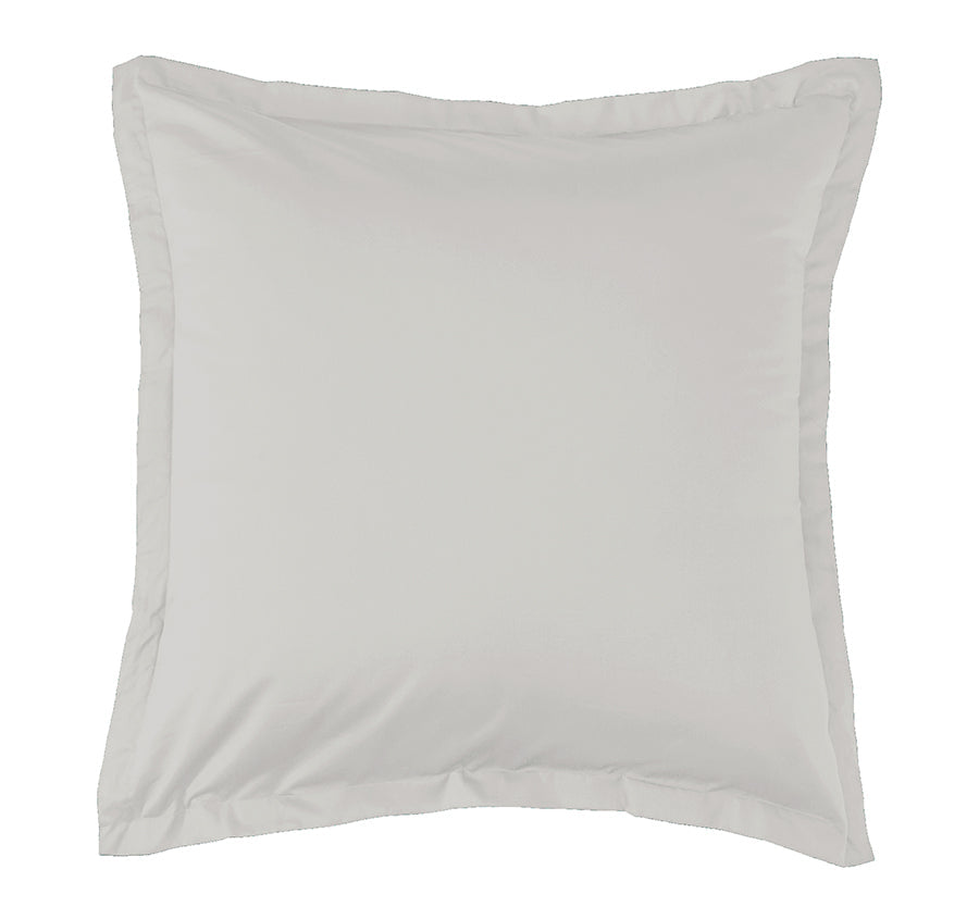 Signature 500TC Classic Egyptian Cotton Tailored European Pillowcase Silver Mist
