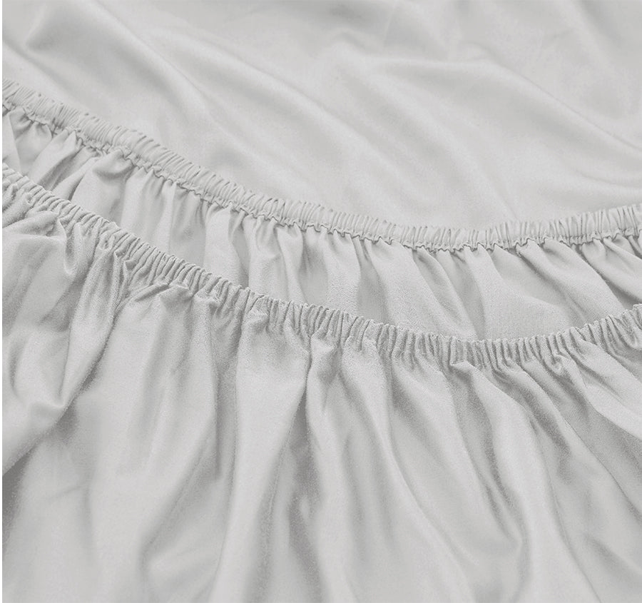 Signature 500TC Classic Egyptian Cotton Mega Sheet Set Range Silver Mist