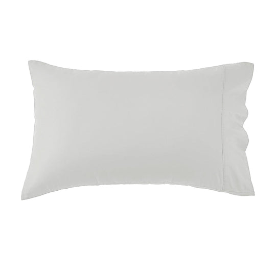 Signature 500TC Classic Egyptian Cotton Standard Pillowcase Pair Silver Mist