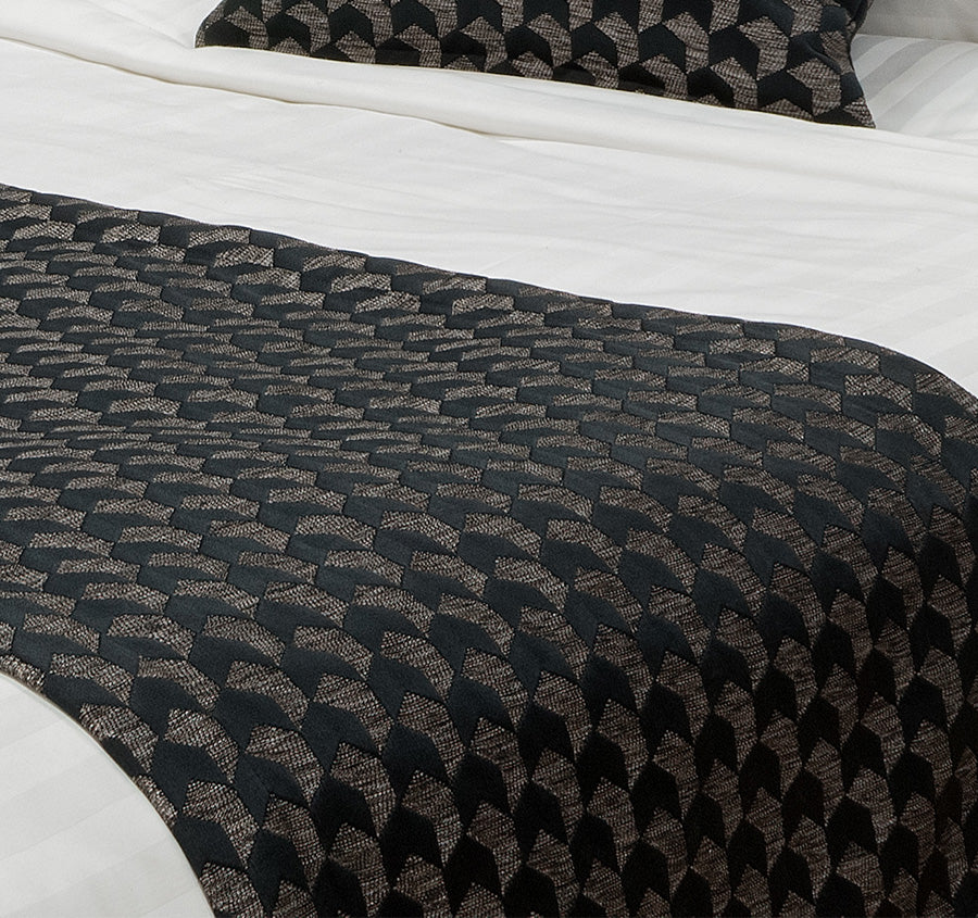 Regency Bed Runner Range Ink Blue