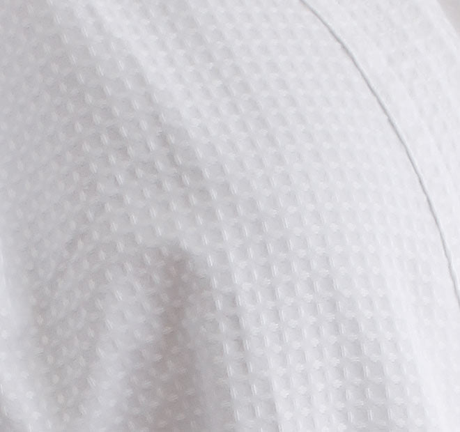 Waffle One Size Bath Robe White