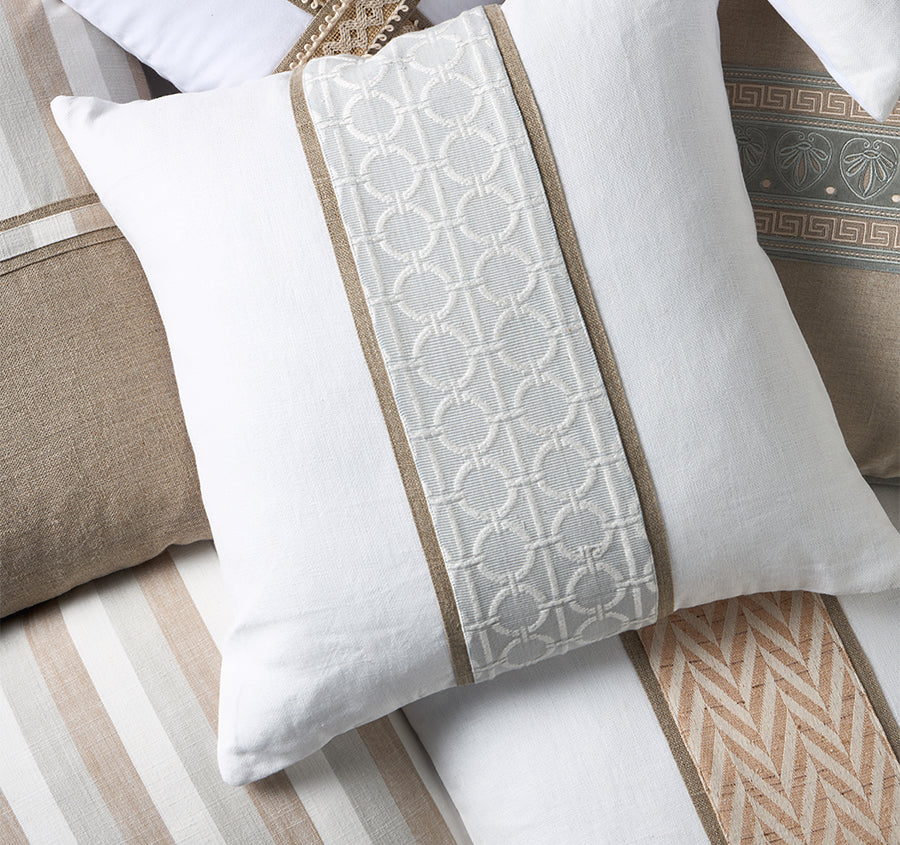 Allesia Linen Stripe 50x50cm Filled Cushion