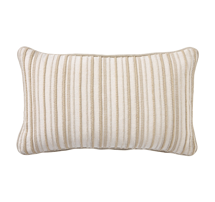 Alpina Stripes 30x50cm Filled Cushion Sand