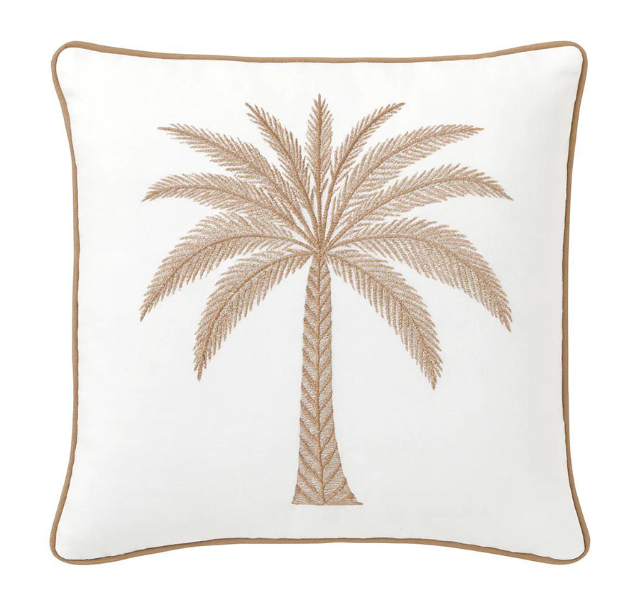 Azure Palm 50x50cm Filled Cushion Sand