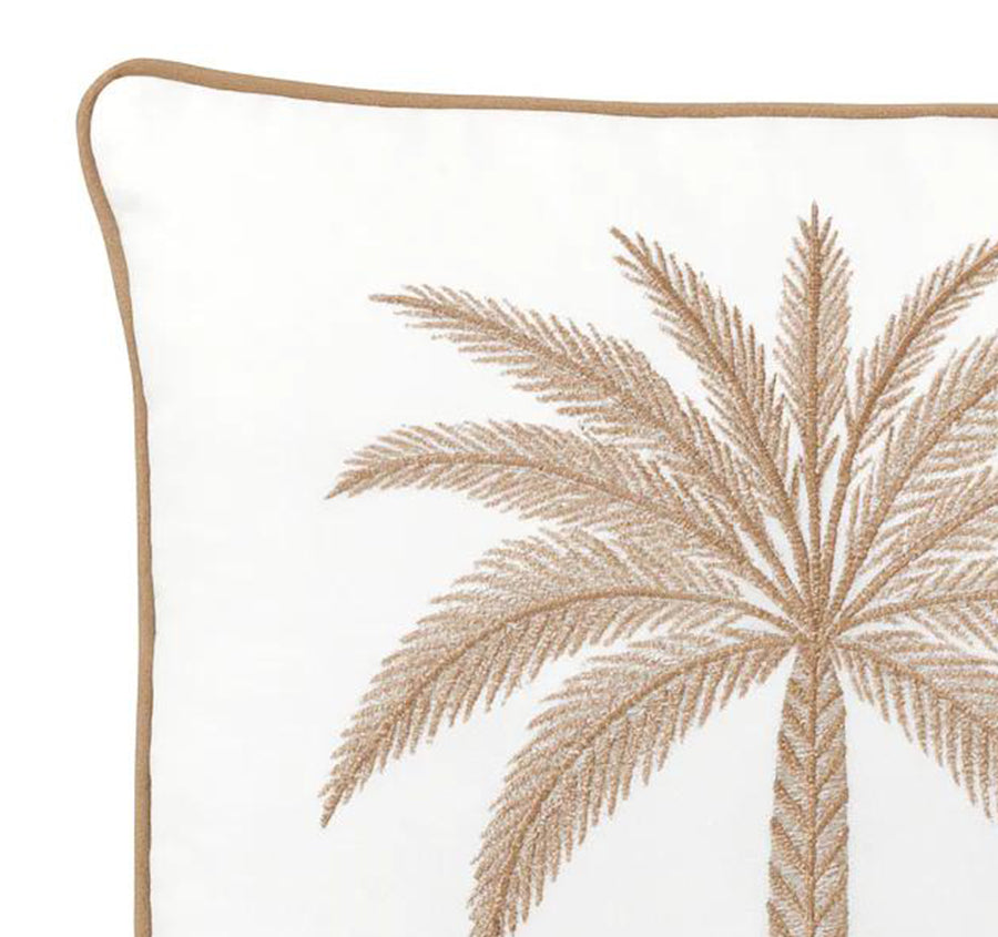Azure Palm 50x50cm Filled Cushion Sand
