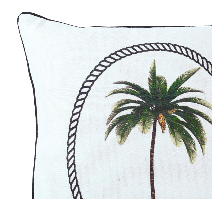 Bahama Palm Royale 50x50cm Filled Cushion Green
