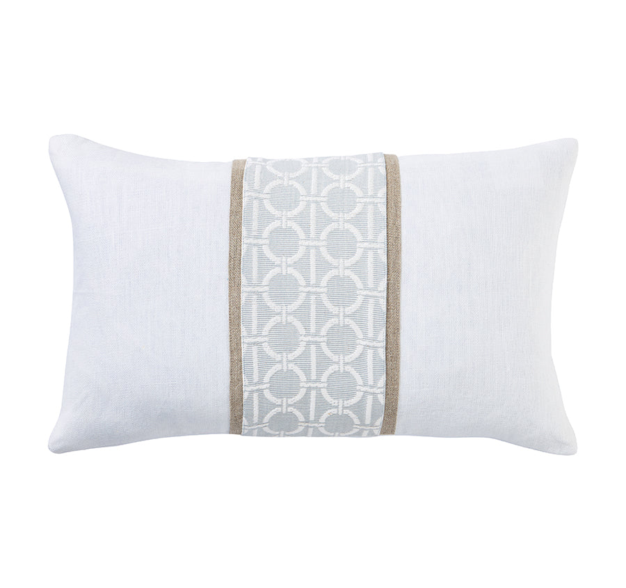 Catalina Link 30x50cm Filled Cushion Sky Blue