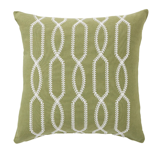 Cayman Lattice 50x50cm Filled Cushion Green