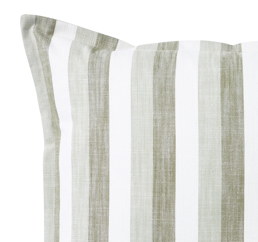 Kalani Stripe 50x50cm Filled Cushion Sage